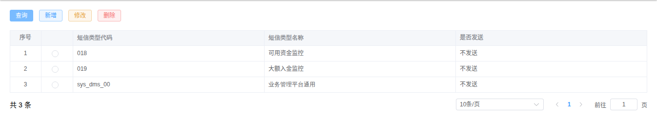 短信类型维护